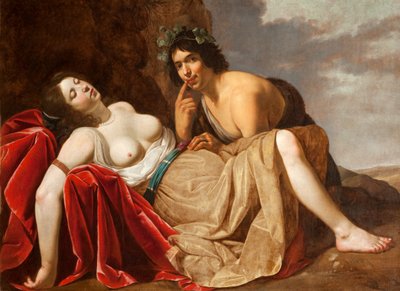 Shepherd and Sleeping Girl by Jan van Bijlert or Bylert